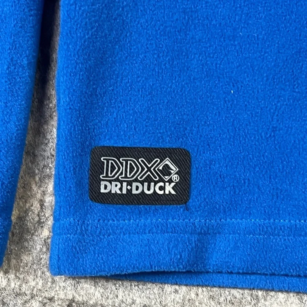 DRI DUCK Pullover Mens Small Blue Anti-Static UPF‎ 50+ Anti-Pill Quarter-Zip TKB